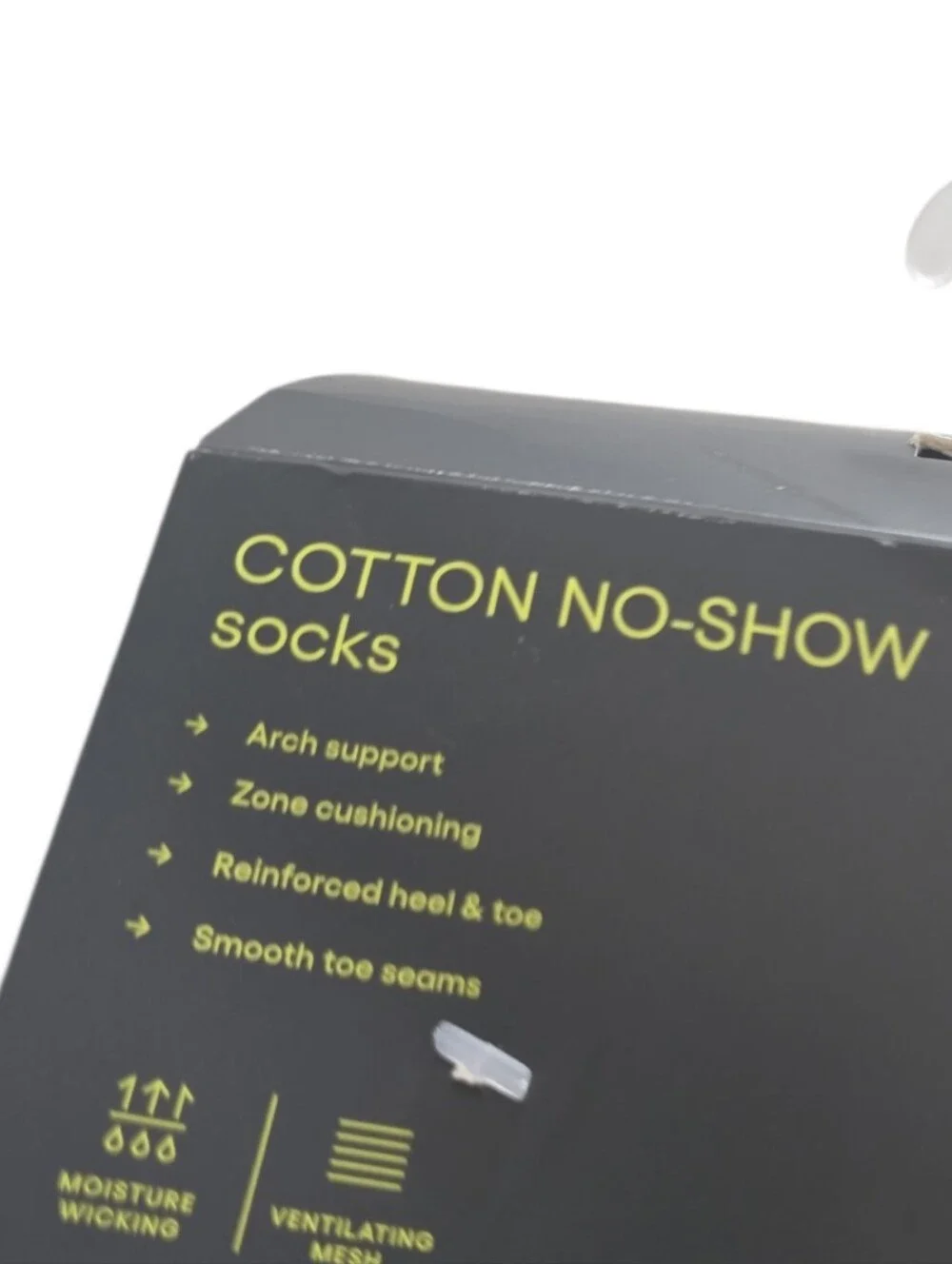 All in Motion Women's No Show Socks 10 Pack Black Size 4-10 Cotton NWT